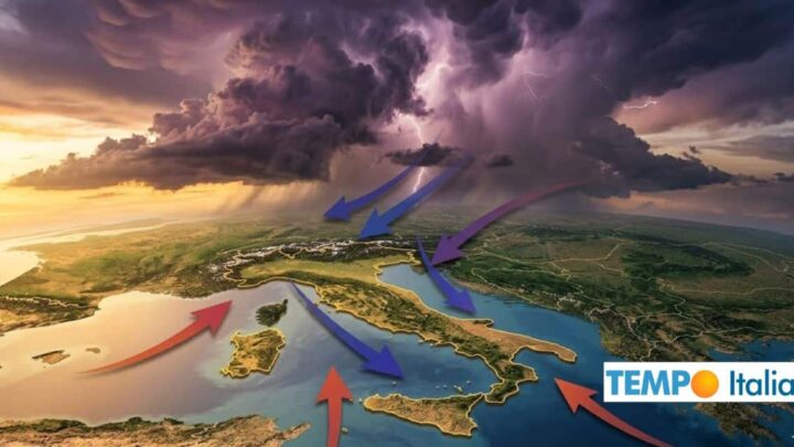Meteo: grosso carico di temporali in settimana, dal 1° Maggio la svolta