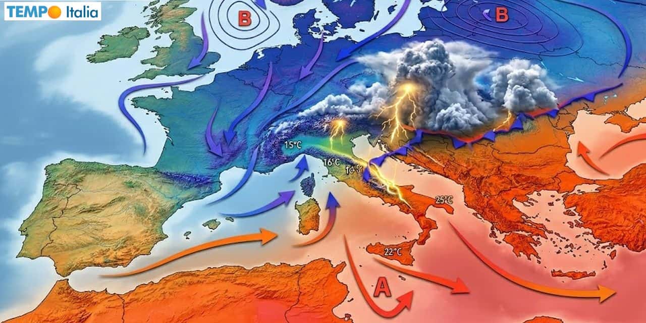 Fine aprile temporalesco, peggiora a partire dal Nord