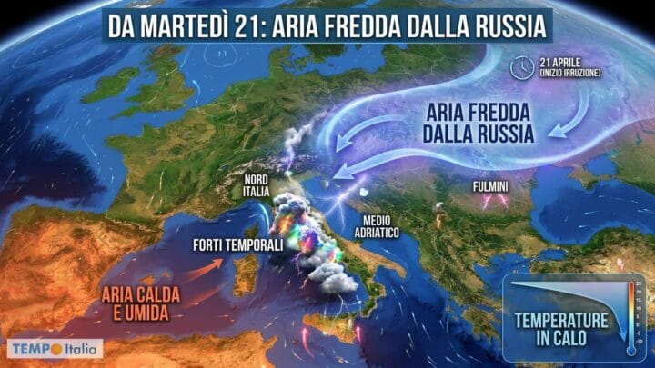 Dal 20 Aprile “Freddo dalla Russia” dopo il caldo anomalo