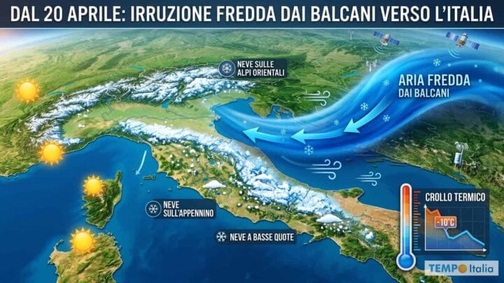 Dopo il sole del weekend arriva il colpo di scena: dal 20 Aprile tutto si ribalta