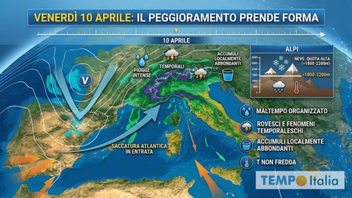 Piogge e temporali al Nord: la data in cui cambia di nuovo tutto