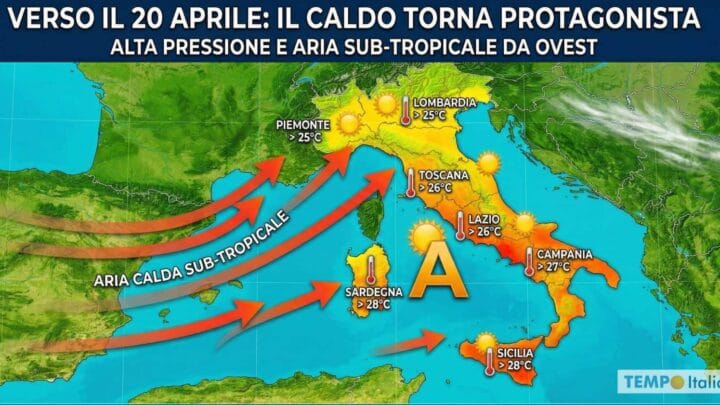 Cinque giorni di pioggia, neve e vento, ma il caldo è già pronto a tornare, la data