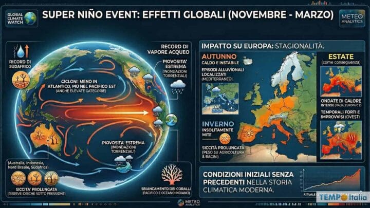 El Niño 2026: il ritorno del “bambino” potrebbe fare la storia del clima mondiale