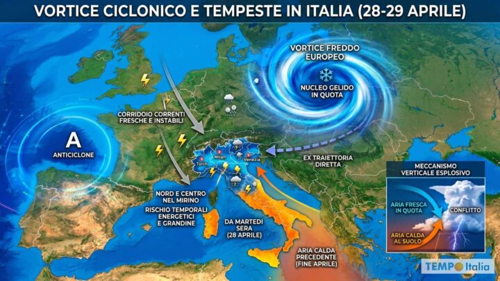È colpa dell’anticiclone: il meccanismo dietro i temporali di fine Aprile