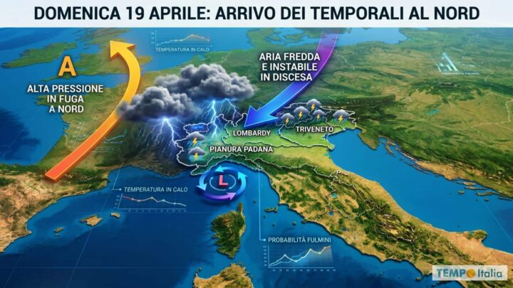 Domenica TEMPORALI in agguato: ecco dove colpiranno con più forza