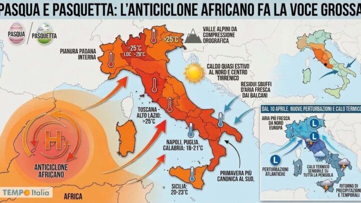 Aprile 2026: da un Inverno tardivo al caldo record, poi di nuovo tutto da capo