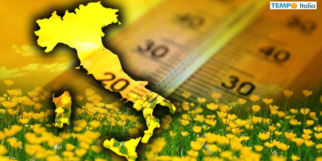 Temperature in aumento dal weekend