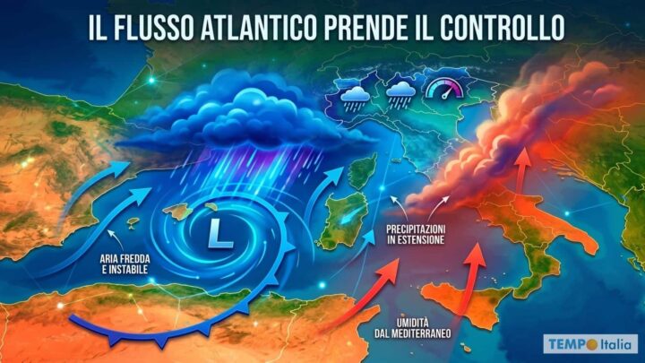 Il meteo volta pagina: da Lunedì 4 Maggio l’Atlantico torna a dettare legge sull’Italia
