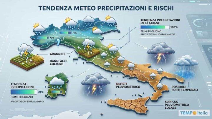 Il brusco ritorno del lato oscuro della Primavera: tante piogge al Nord fino a Giugno