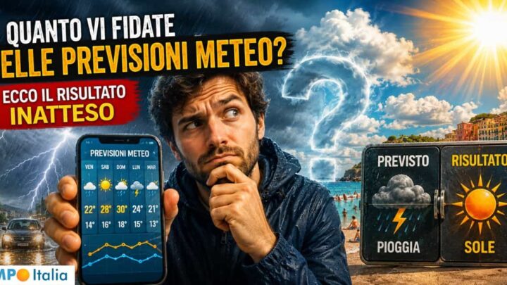 Quanto vi fidate delle previsioni Meteo? Ecco il risultato inatteso