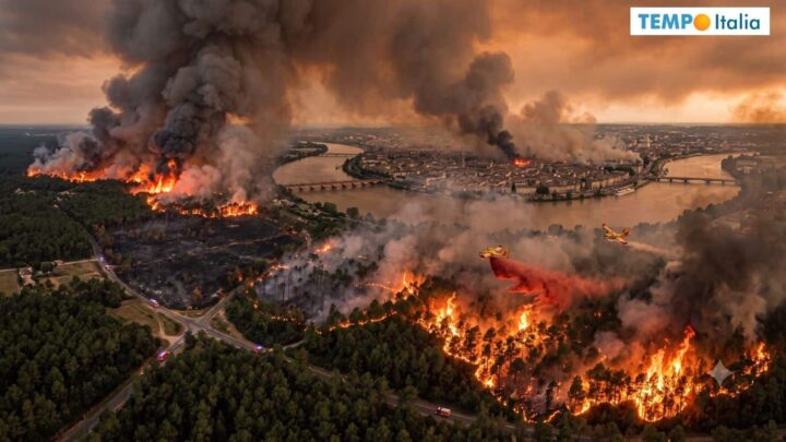 Francia, incendi spaventosi. Sfollate 200.000 persone