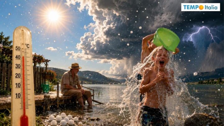 Torna il grande caldo. Temporali locali e violenti, grandine