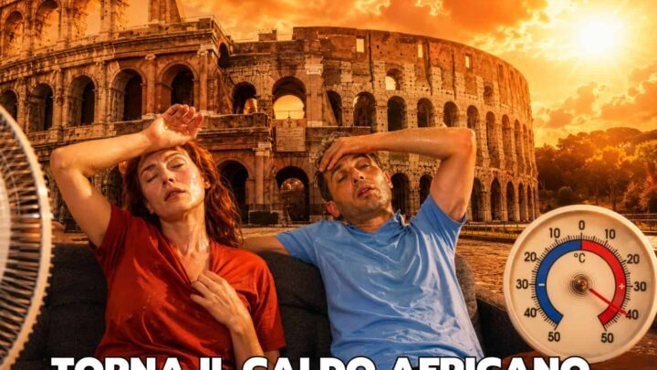 Caldo, brutte notizie dal 6 Luglio: torna l’afa africana. Il Mediterraneo bolle